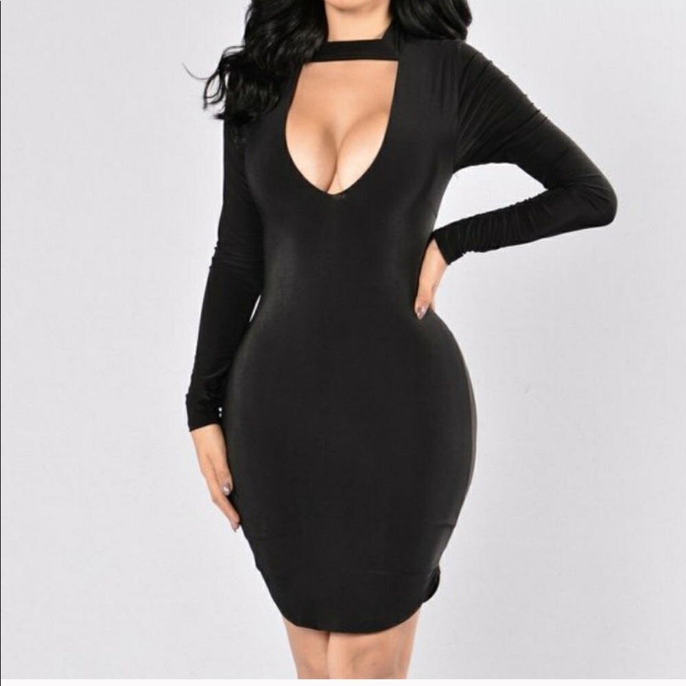 Fashion nova choker cut out mini dress (5)
